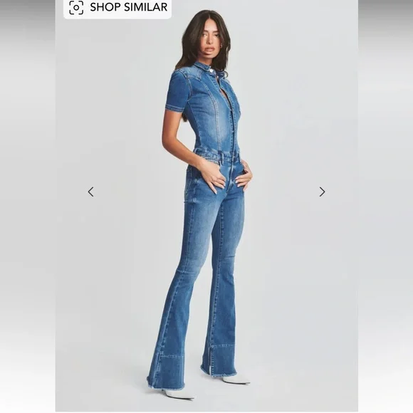 NWT SER.O.YA Fallon Jumpsuit in Bayside - Picture 3 of 11